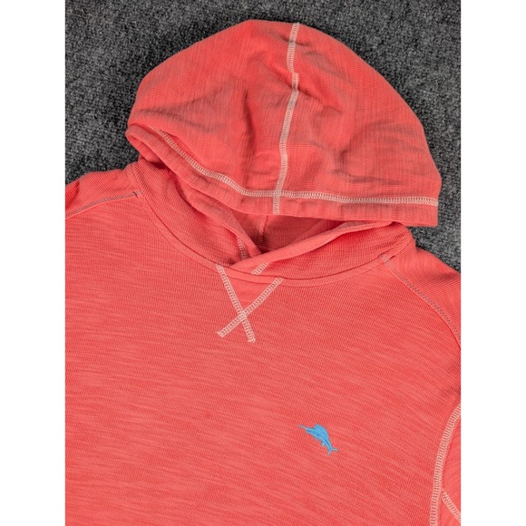 Tommy Bahama Tobago Bay Hoodie Mens Large Salmon Pink - Picture 1 of 8